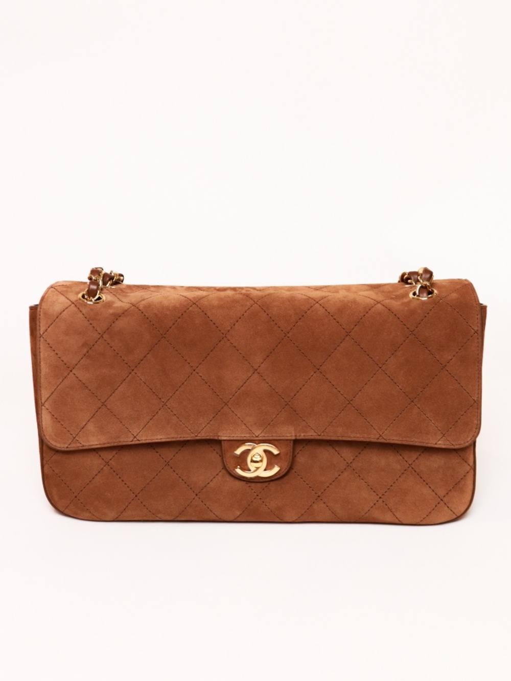 CHANEL Metiers D'Art 2026 Suede Maxi Camel Brown Flap Bag Matthieu Blazy 2026